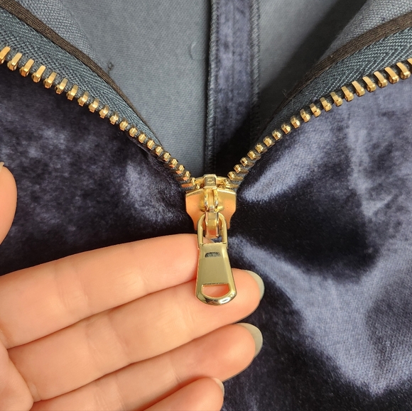 Pierre Balmain Dark Blue Velour 4 Button Highrise Straight Leg Pants Size 40 EU - Picture 14 of 16